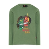 LEGO T-shirt Ninjago DONKER KAKIGROEN (LWTAYLOR 714 - Maat 140)