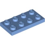 LEGO Plaat 2x4 LICHTBLAUW (100 stuks)