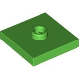 LEGO Plaat 2x2 met Nop HELDERGROEN (100 stuks)