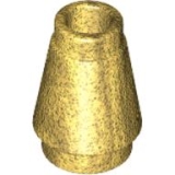 LEGO Cone 1x1 GOUDKLEURIG (100 stuks)