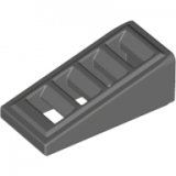 LEGO Dakpan 18 2x1x2/3 met Rooster DONKERGRIJS (100 stuks)