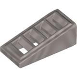 LEGO Dakpan 18 2x1x2/3 met Rooster ZILVERKLEURIG (100 stuks)