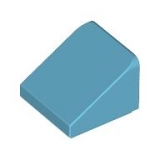 LEGO Dakpan 30 1x1 AZUURBLAUW (100 stuks)