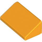 LEGO Dakpan 30 1x2x2/3 OKERGEEL (100 stuks)