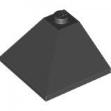 LEGO Dakpan 33 3x3 Hoek ZWART (100 stuks)