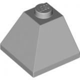 LEGO Dakpan 45 2x2 Hoek LICHTGRIJS (100 stuks)