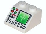 LEGO Dakpan 45 2x2 WIT met Radar (10 stuks)
