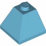 LEGO Dakpan 45 2x2 Hoek AZUURBLAUW (100 stuks)