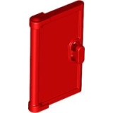 LEGO Deur 1x2x3 met Deurknop ROOD (10 stuks)