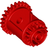LEGO Differentieel 24-16 Tanden ROOD