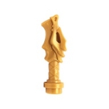 LEGO Drakenkop Handvat GOUDKLEURIG (10 stuks)