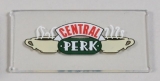 LEGO Glas voor Raam 1x4x6 met Central Perk Opdruk TRANSPARANT