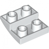LEGO Inverted Slope 2x2 Curved WIT (100 stuks)