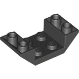 LEGO Inverted Slope 45 4x2 Dubbel ZWART (100 stuks)