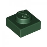 LEGO Plaat 1x1 DONKERGROEN (100 stuks)