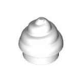 LEGO Softijs Swirl WIT (10 stuks)
