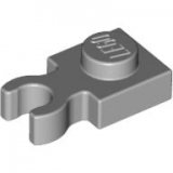 LEGO Plaat 1x1 met Clip Verticaal LICHTGRIJS (100 stuks)