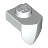LEGO Plaat 1x1 met Tand Verticaal WIT (100 stuks)