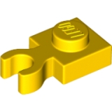 LEGO Plaat 1x1 met Clip Verticaal GEEL (100 stuks)