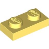 LEGO Plaat 1x2 LICHTGEEL(100 stuks)