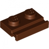 LEGO Plaat 1x2 met Deurrail BRUIN (100 stuks)