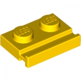LEGO Plaat 1x2 met Deurrail GEEL (100 stuks)