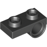 LEGO Plaat 1x2 met Pin Gat ZWART (100 stuks)