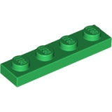 LEGO Plaat 1x4 GROEN (100 stuks)