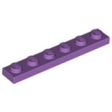 LEGO Plaat 1x6 LAVENDEL(100 stuks)
