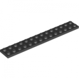LEGO Plaat 2x14 ZWART (100 stuks)