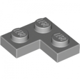 LEGO Plaat 2x2 Hoek LICHTGRIJS (100 stuks)