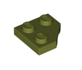 LEGO Plaat 2x2 Hoek Wedge OLIJFGROEN (100 stuks)