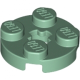 LEGO Plaat 2x2 Rond ZANDGROEN (100 stuks)