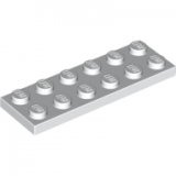 LEGO Plaat 2x6 WIT (100 stuks)