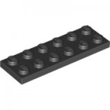 LEGO Plaat 2x6 ZWART (100 stuks)