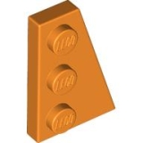 LEGO Plaat 3x2 Wedge Rechts ORANJE (100 stuks)
