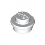 LEGO Plaat Rond 1x1 WIT (100 stuks)
