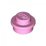LEGO Plaat Rond 1x1 LICHTROZE (100 stuks)