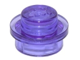 LEGO Plaat Rond 1x1 TRANSPARTANT PAARS (100 stuks)