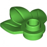 LEGO Plant Rond 1x1 met 3 Bladeren HELDERGROEN (100 stuks)