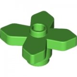 LEGO Plant met 4 bladeren HELDERGROEN (100 stuks)