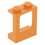LEGO Raam 1x2x2 met Glas ORANJE