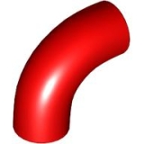 LEGO Steen 1x1 Elleboog Type 2 ROOD (100 stuks)