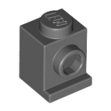 LEGO Steen 1x1 Koplamp DONKERGRIJS (100 stuks)