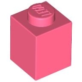LEGO Steen 1x1 KORAAL (100 stuks)