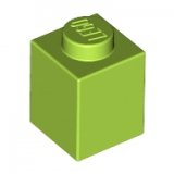 LEGO Steen 1x1 LIMEGROEN (100 stuks)