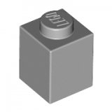 LEGO Steen 1x1 LICHTGRIJS (100 stuks)