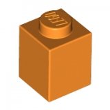 LEGO Steen 1x1 ORANJE (100 stuks)