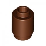 LEGO Steen 1x1 Rond BRUIN (100 stuks)