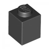 LEGO Steen 1x1 ZWART (100 stuks)